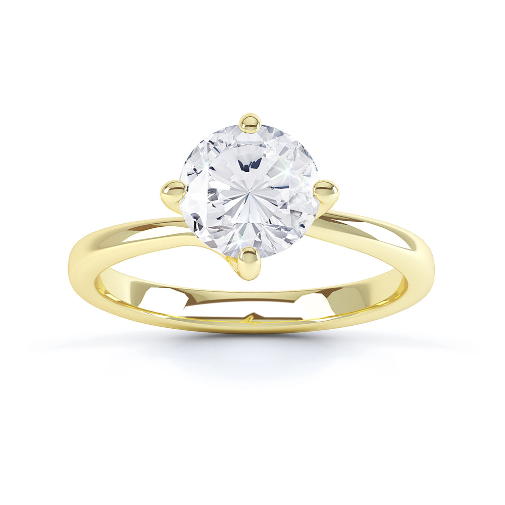 Solitaire Diamond Engagement Ring with 4 Claw set Ethical Diamond – Ash  Hilton Jewellery